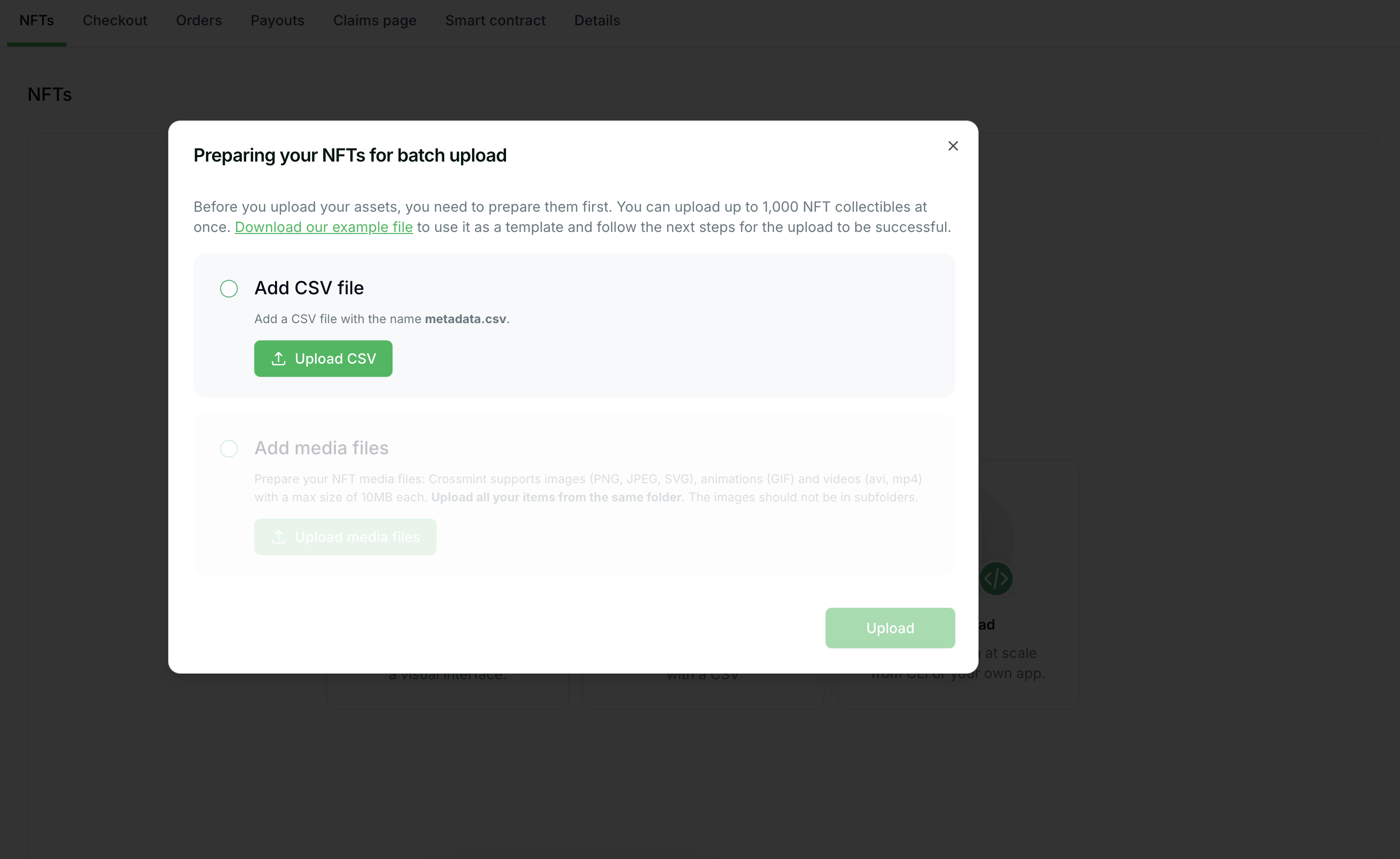 Batch Upload Interface