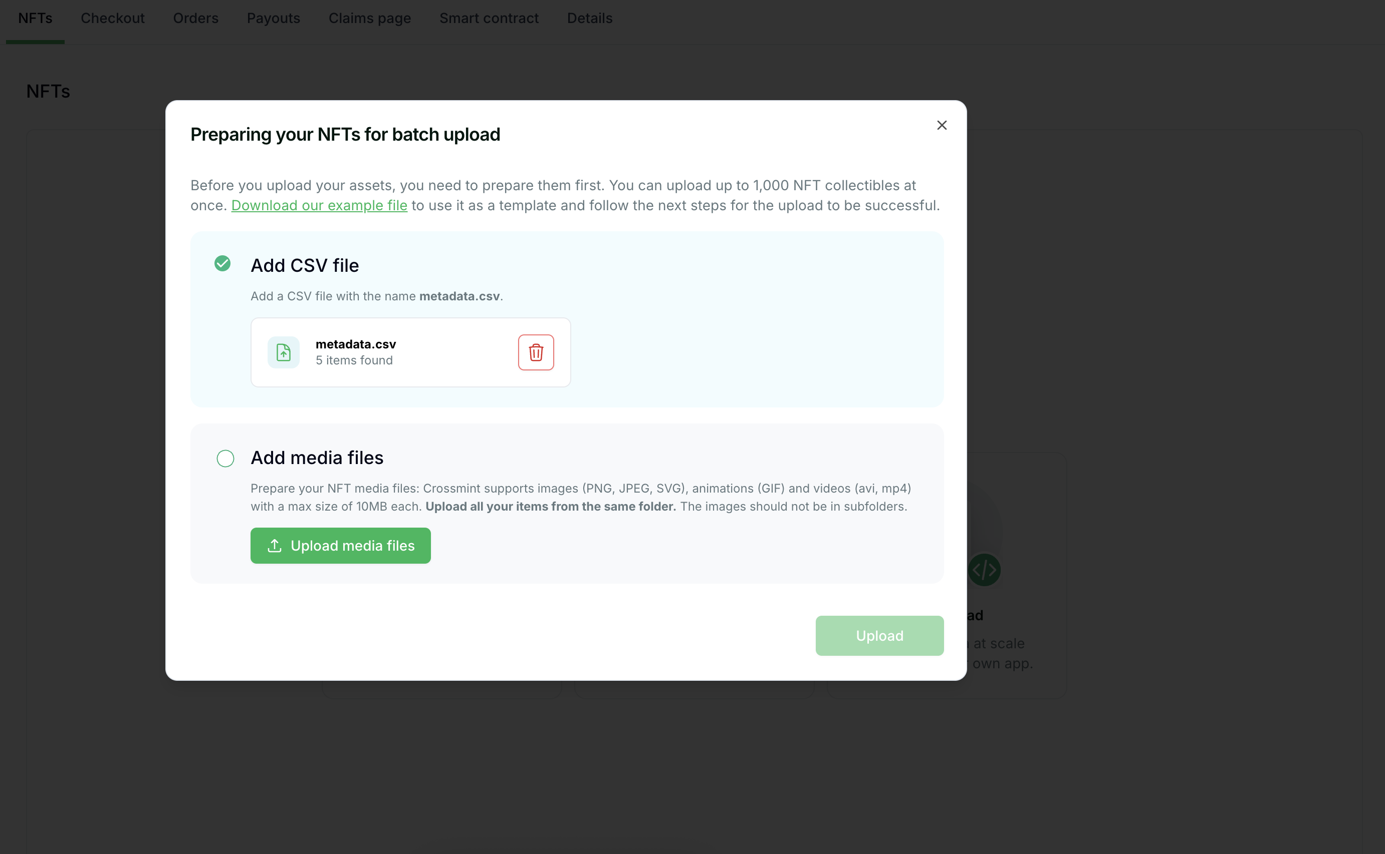 Batch Upload Interface