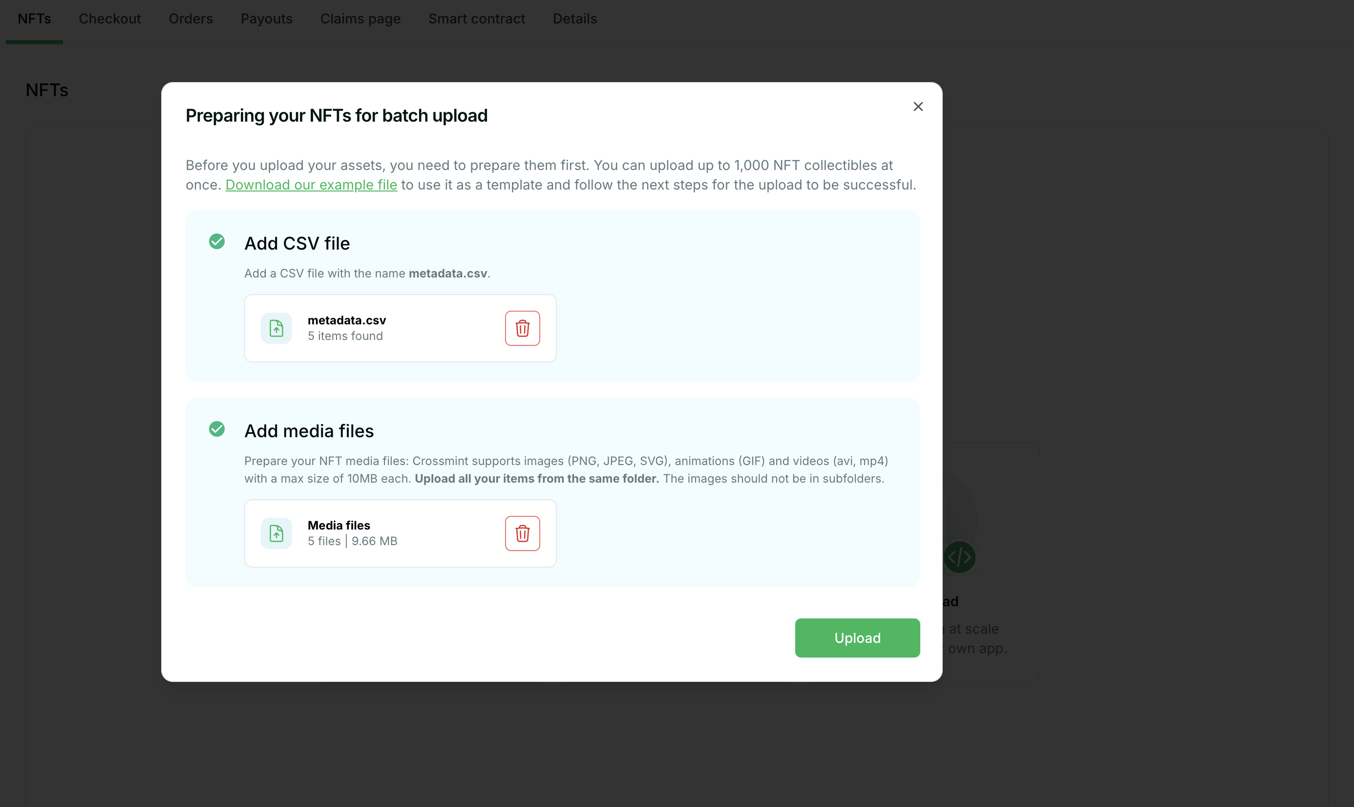 Batch Upload Interface