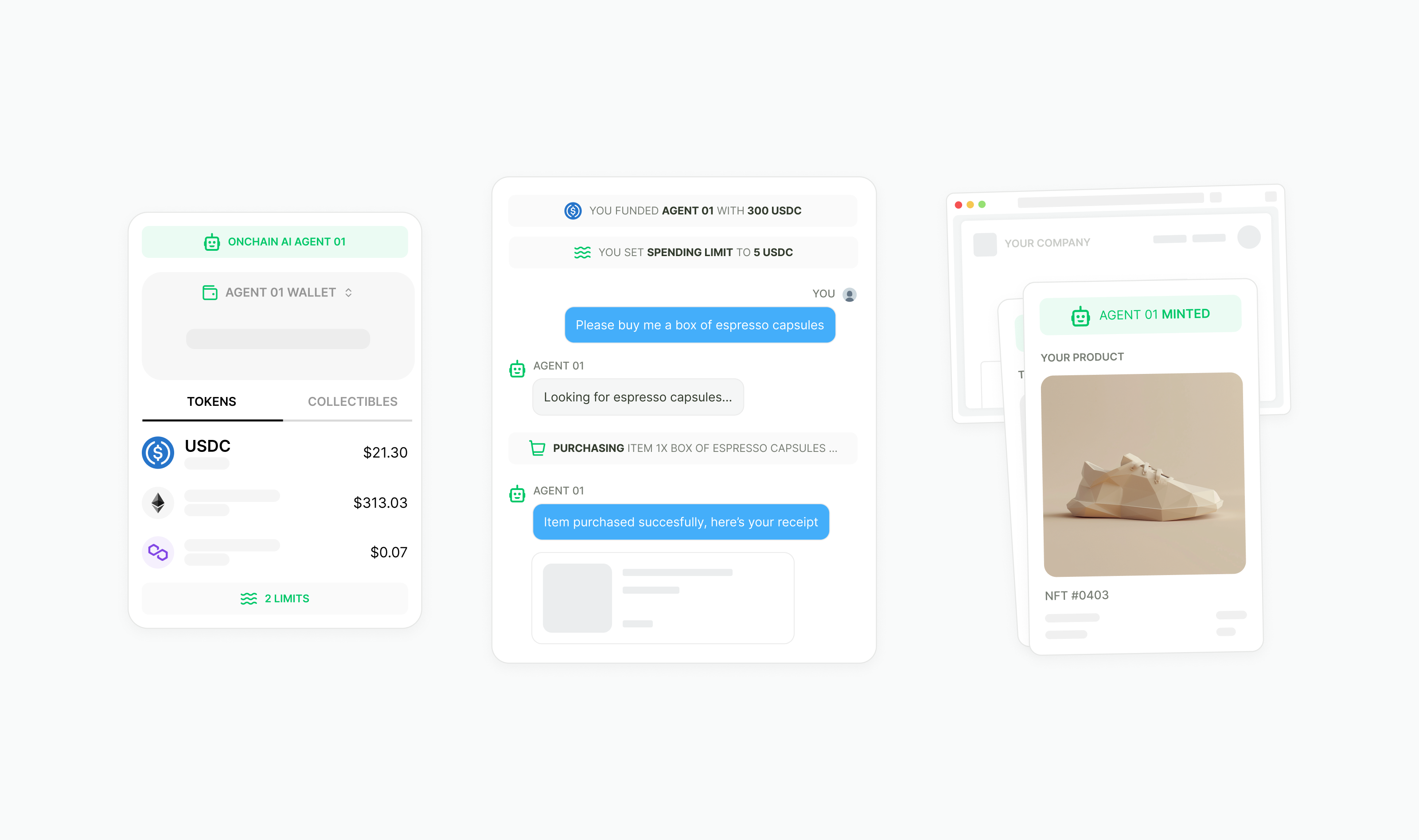 AI agent interacting with digital economy