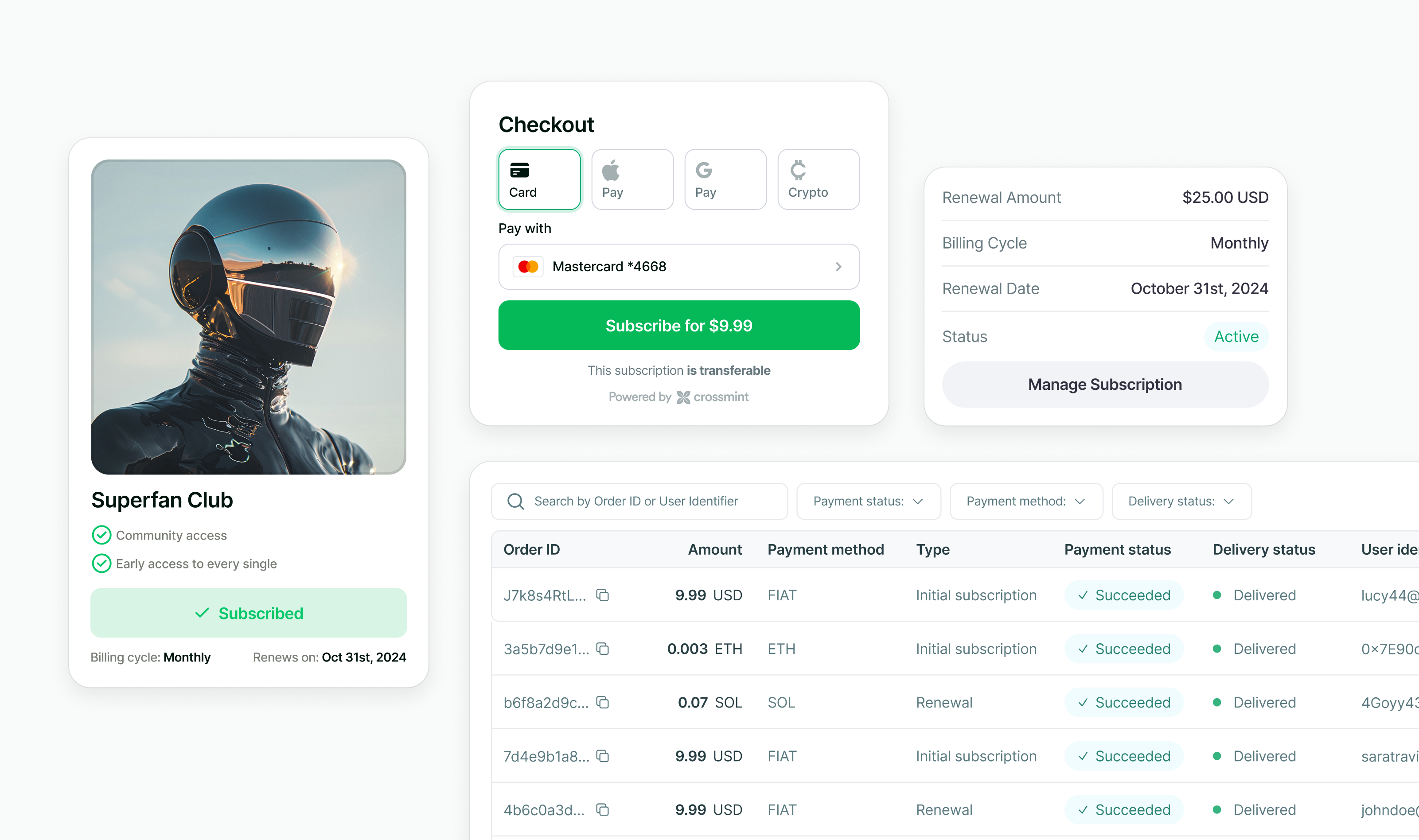 Onchain Subscriptions Hero Image