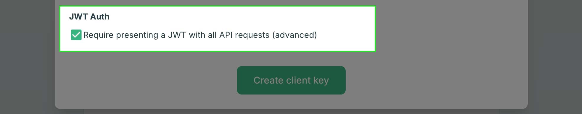 enable JWT Authentication in Crossmint developer console