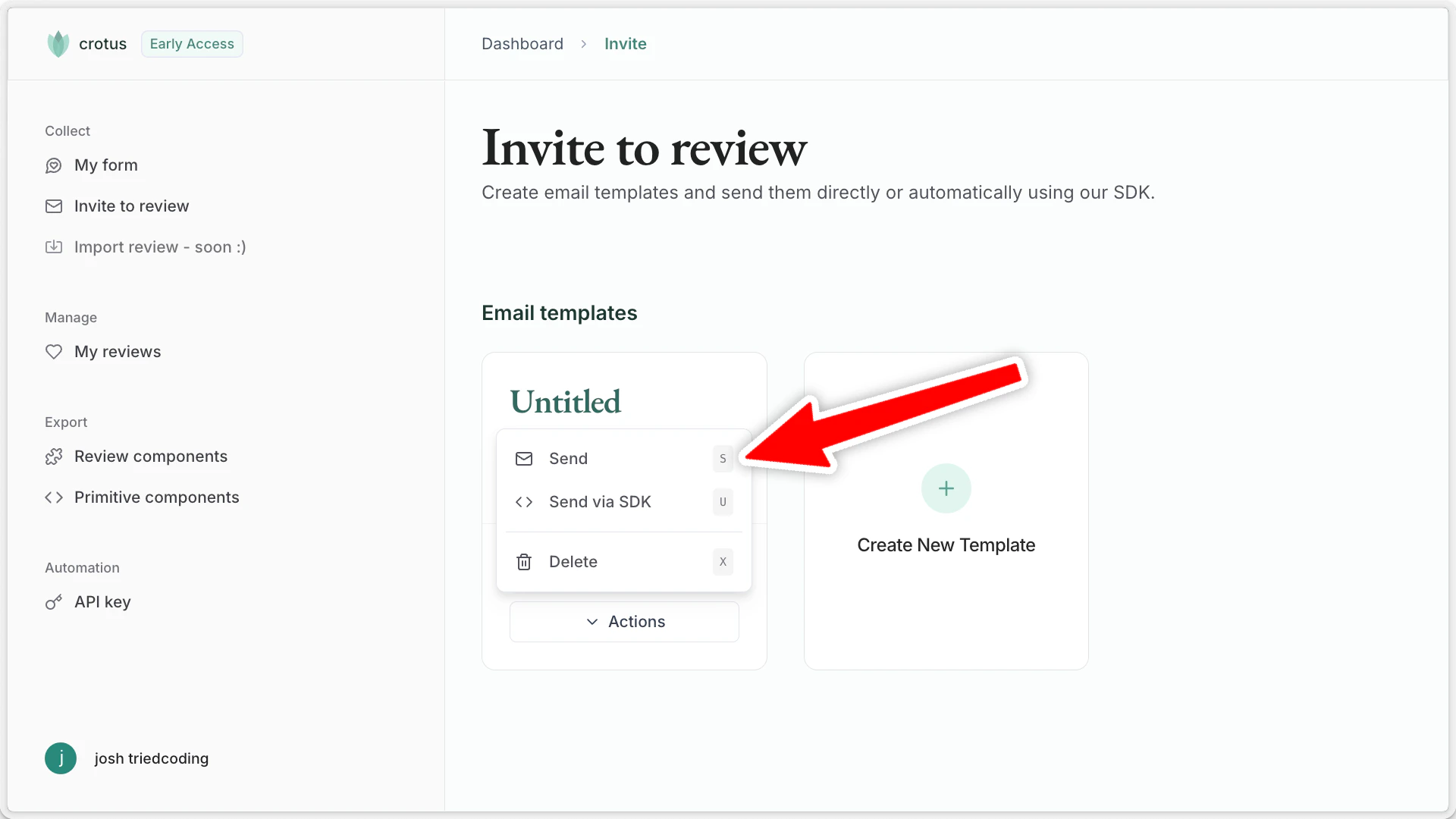 Send an email directly