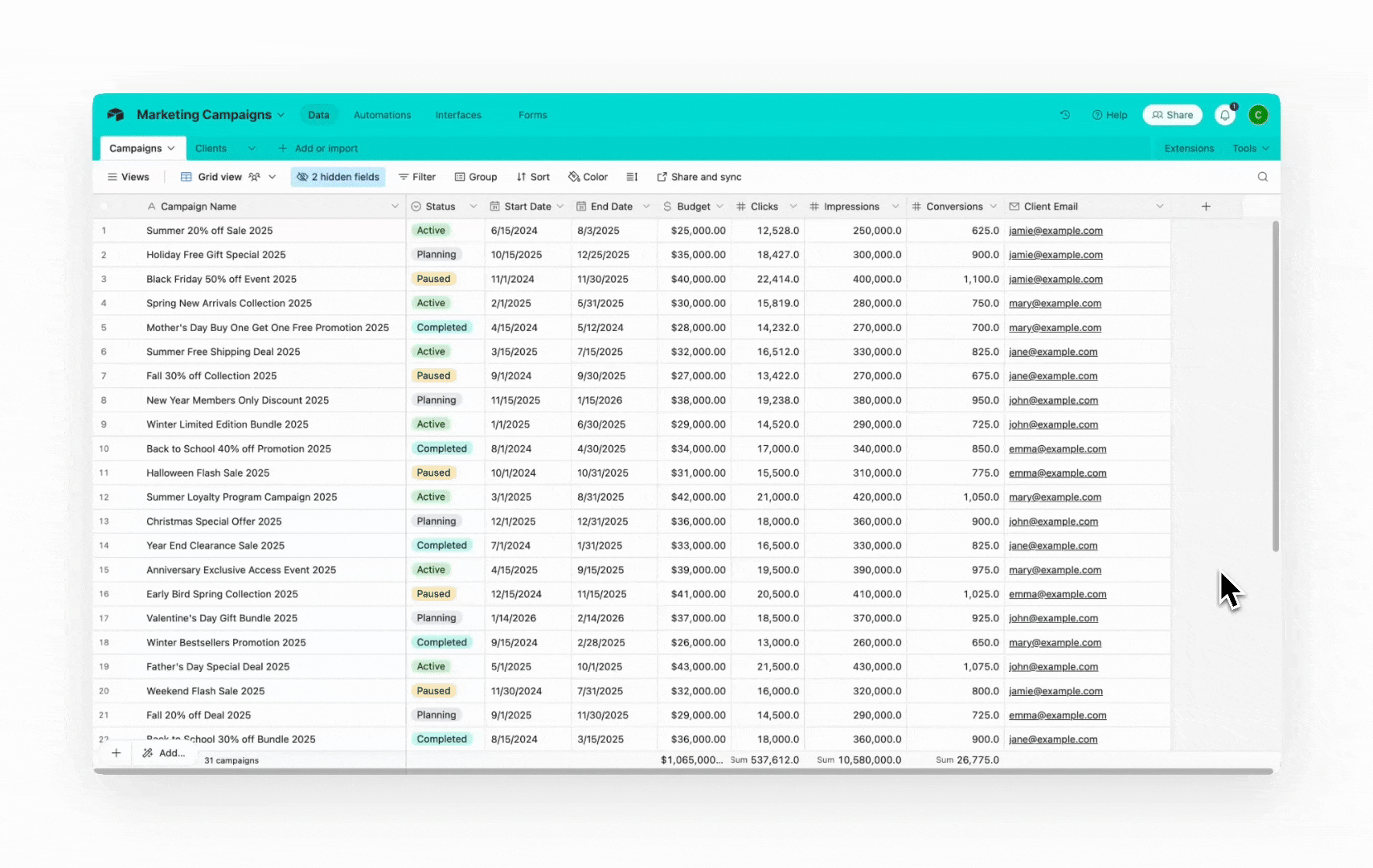 Add Automation Button Field Gi