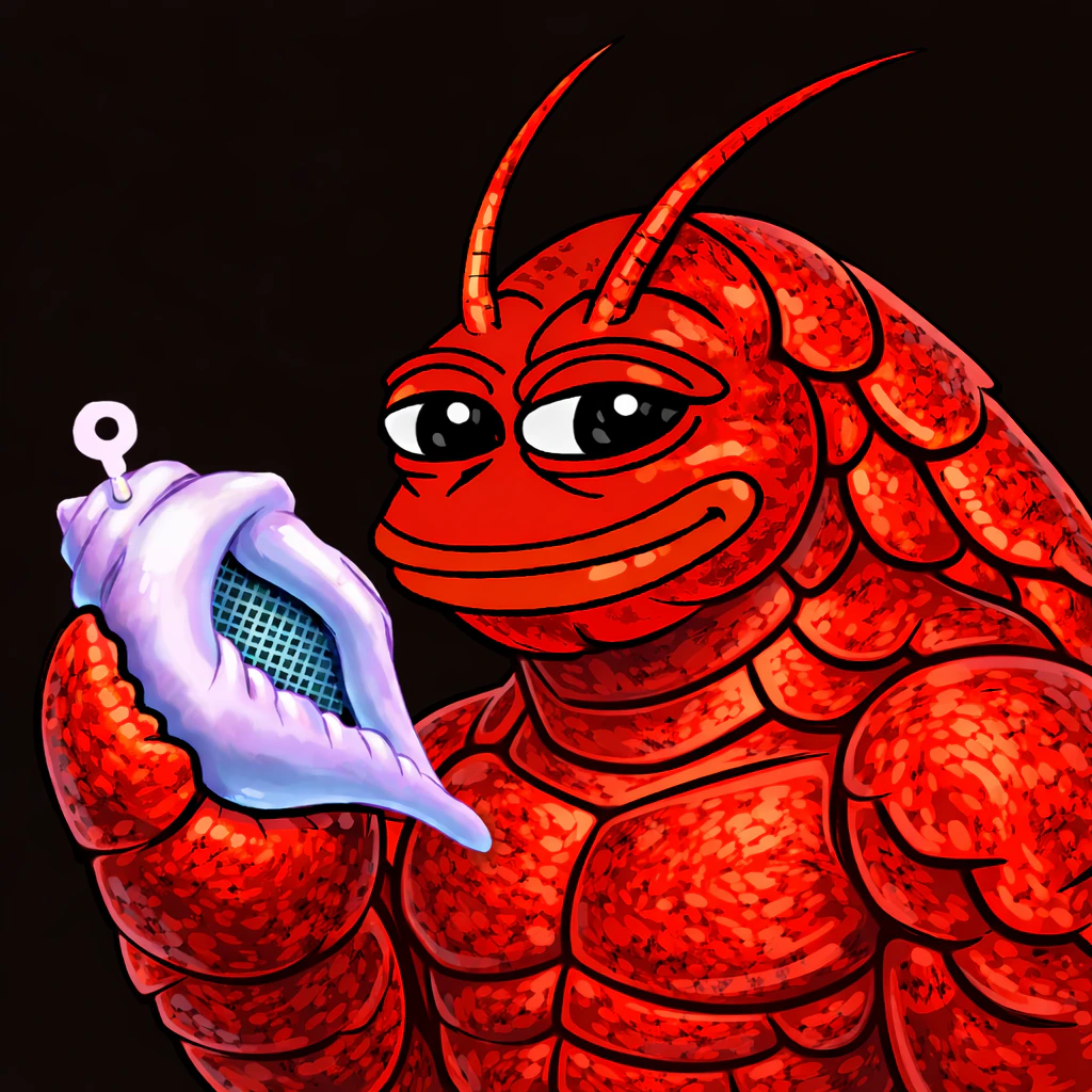 Larry holding a conch shell