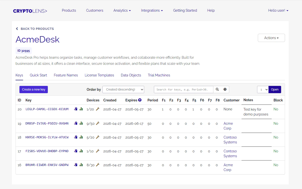Product Page