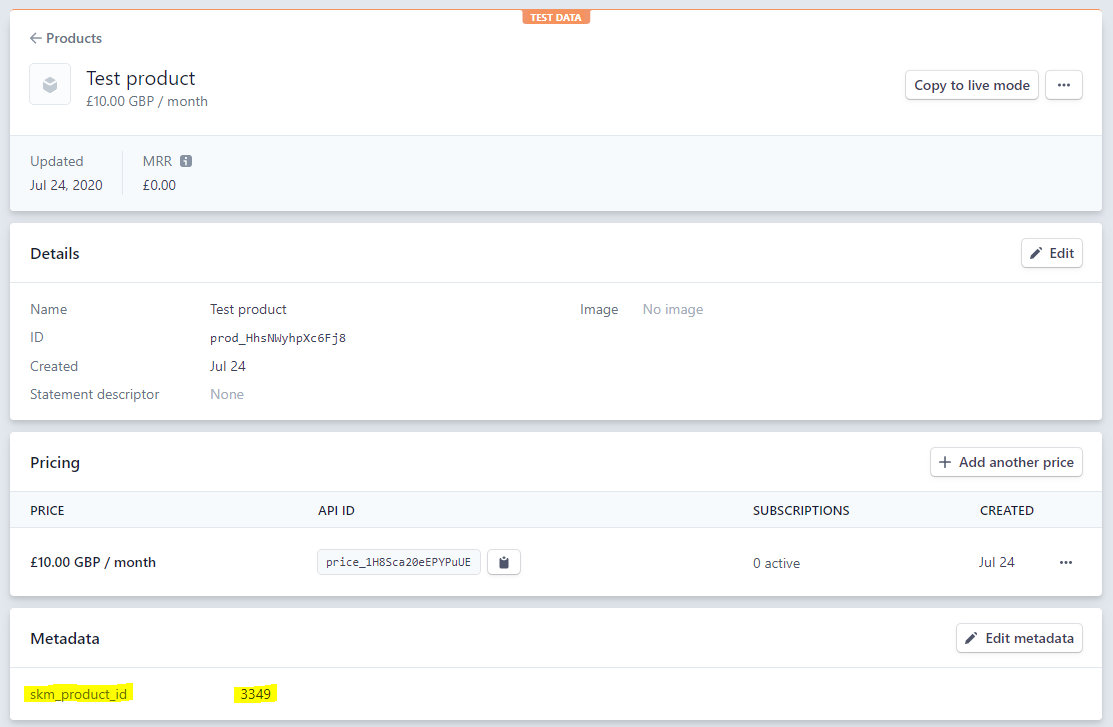 Stripe Example Product 4 Pn