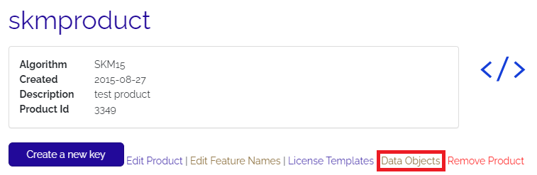 Data Object Product Page Pn