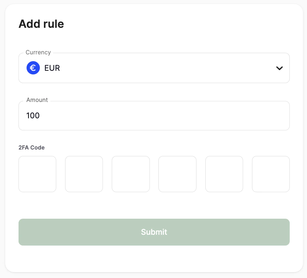Add Rule Add Rule