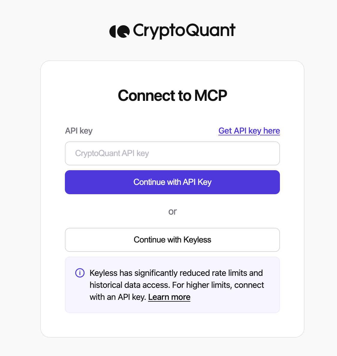 Authentication options