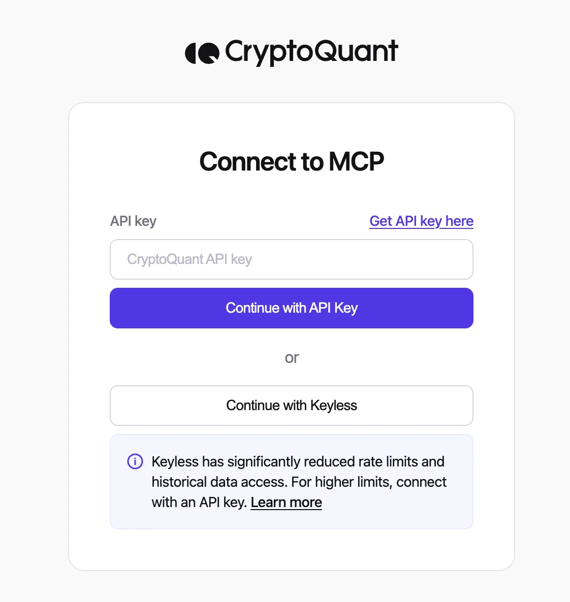 Authentication options