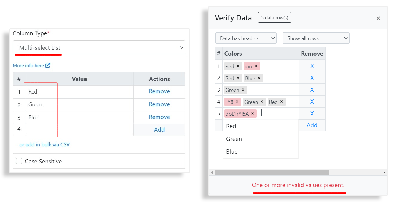 Multi-Select List