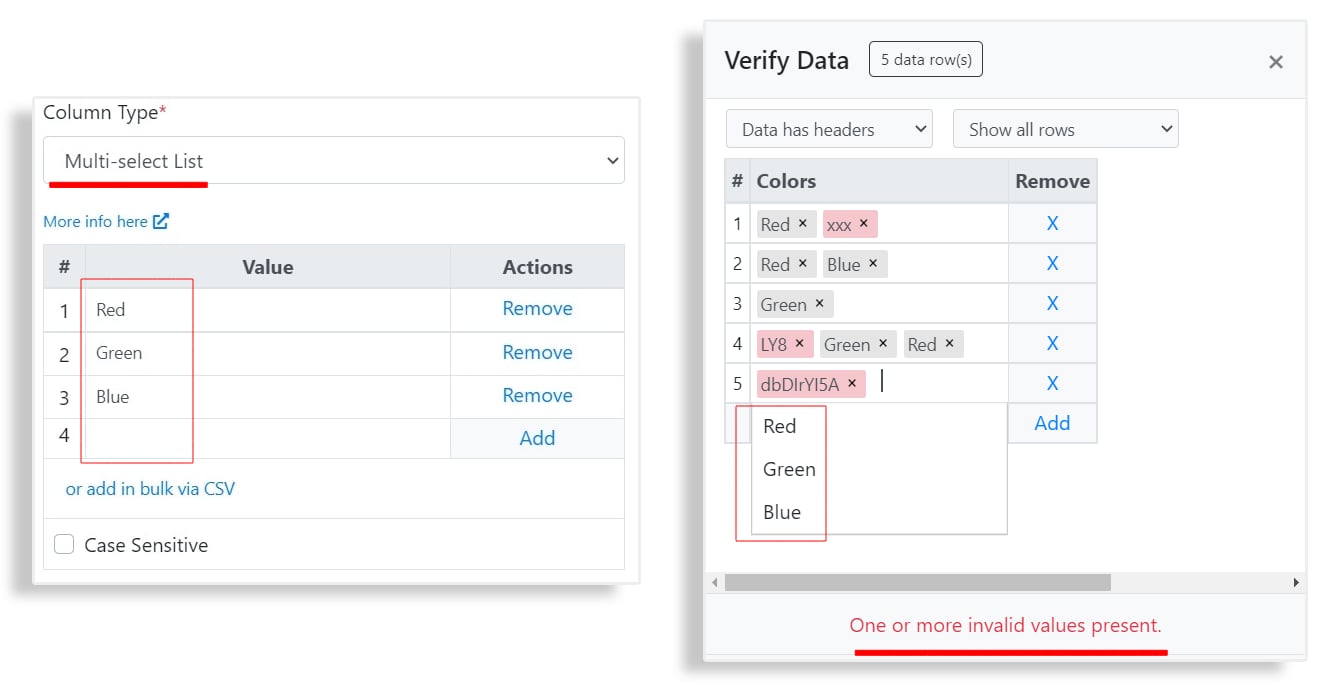 Multi-Select List