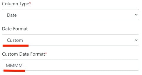 Custom date validation option