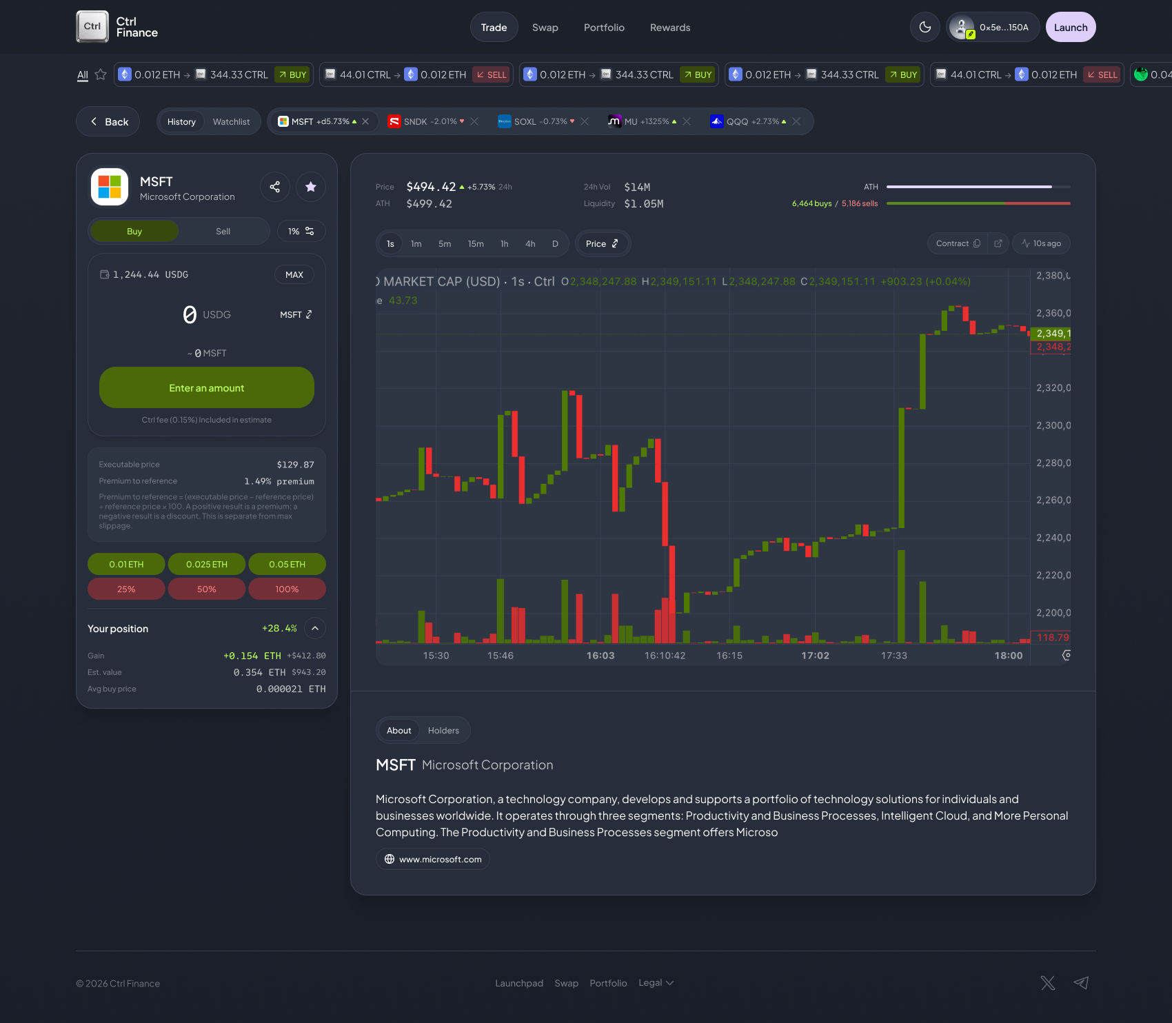 Stock Page V1