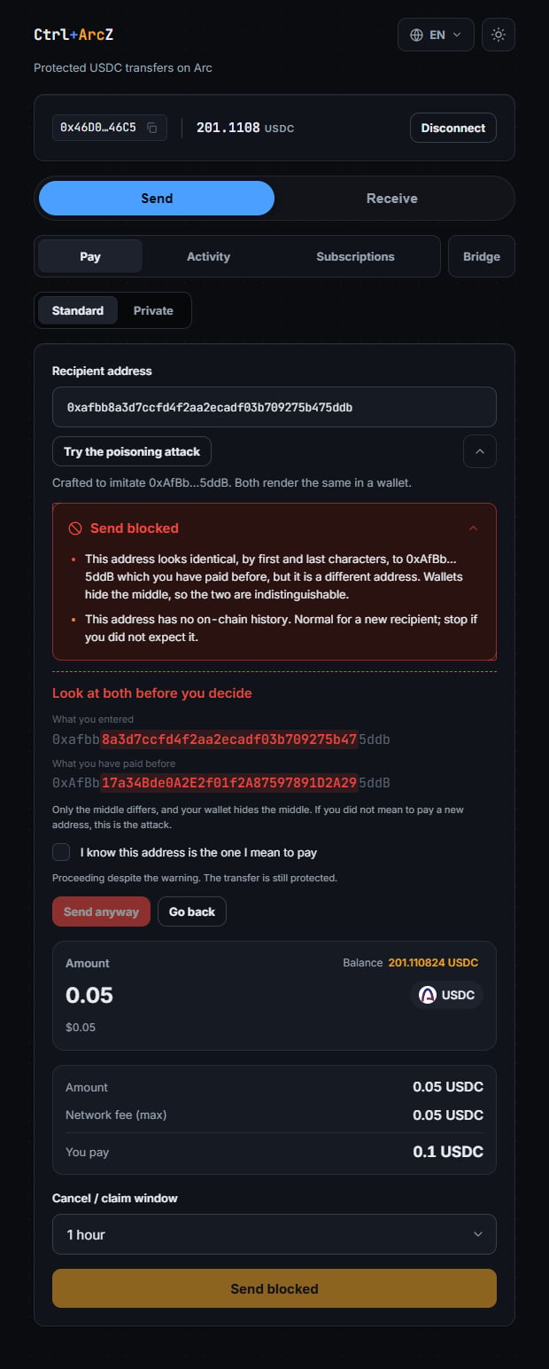 The poisoning scenario