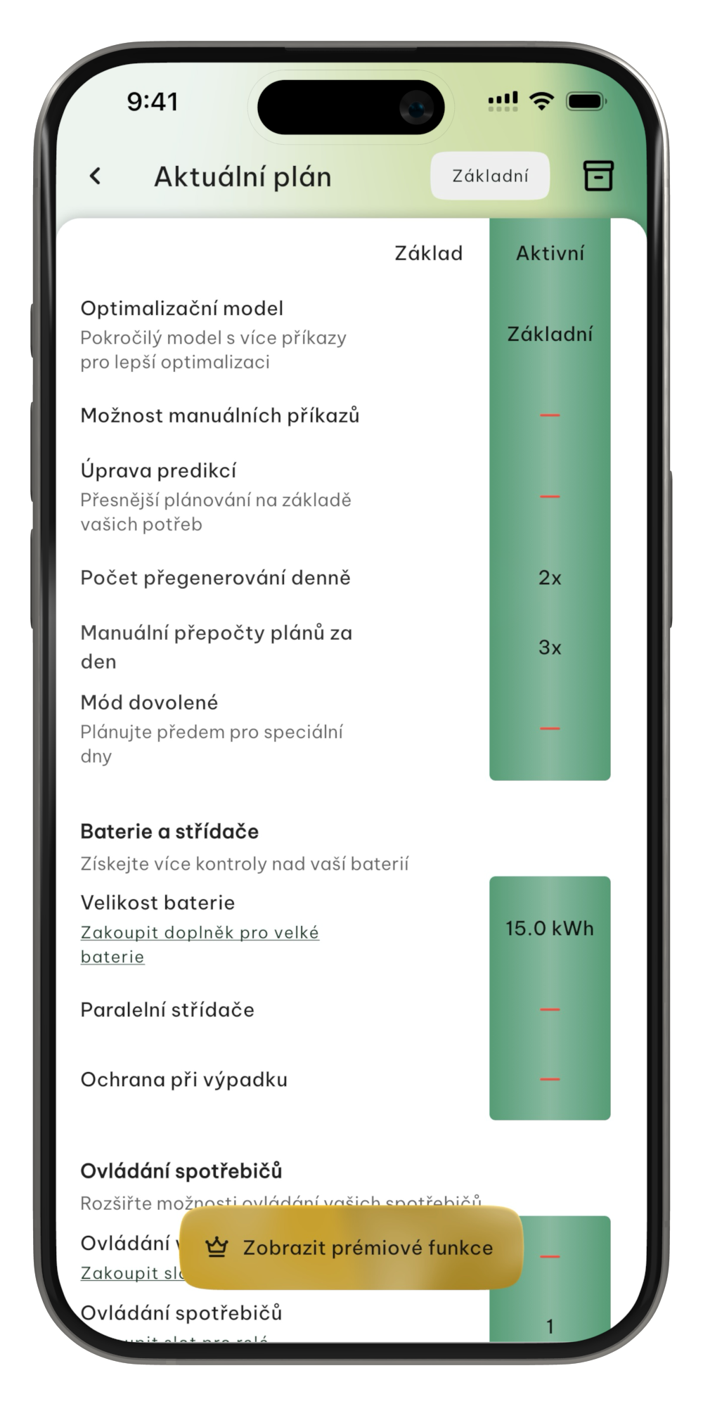 Aktuální konfigurace