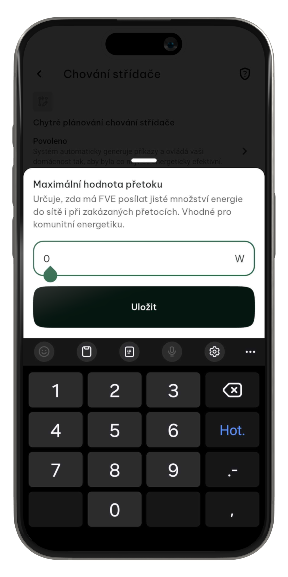 Chování střídače