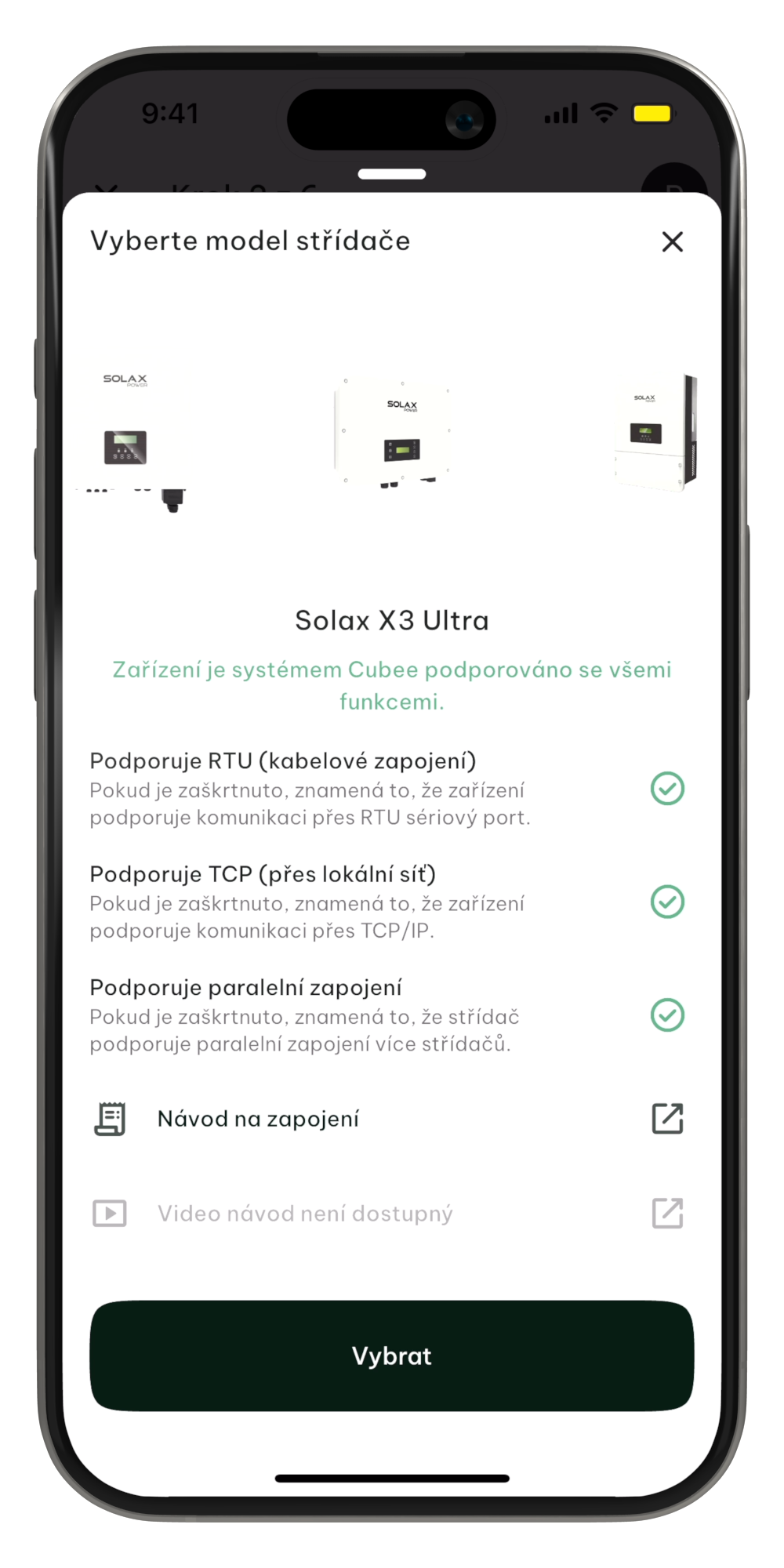 Solax Ultra TCP Krok 1