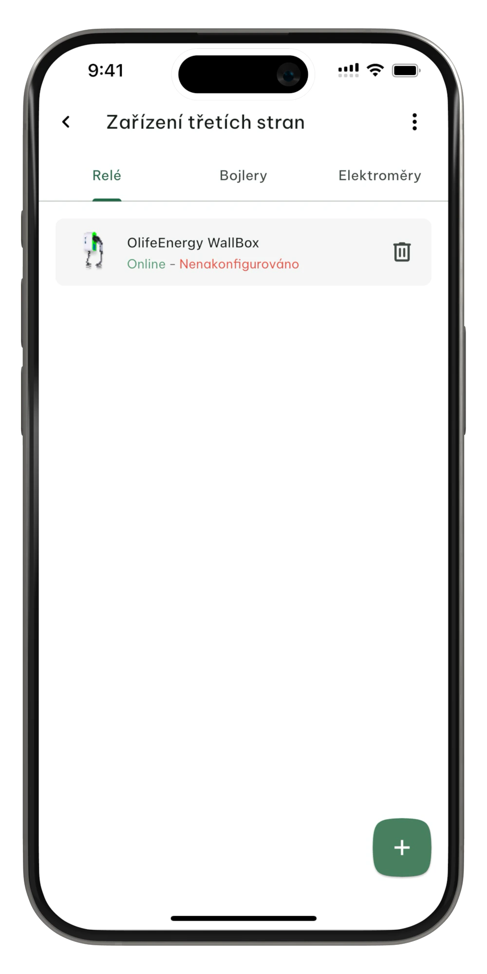 Wallboxy Zařízení přidáno