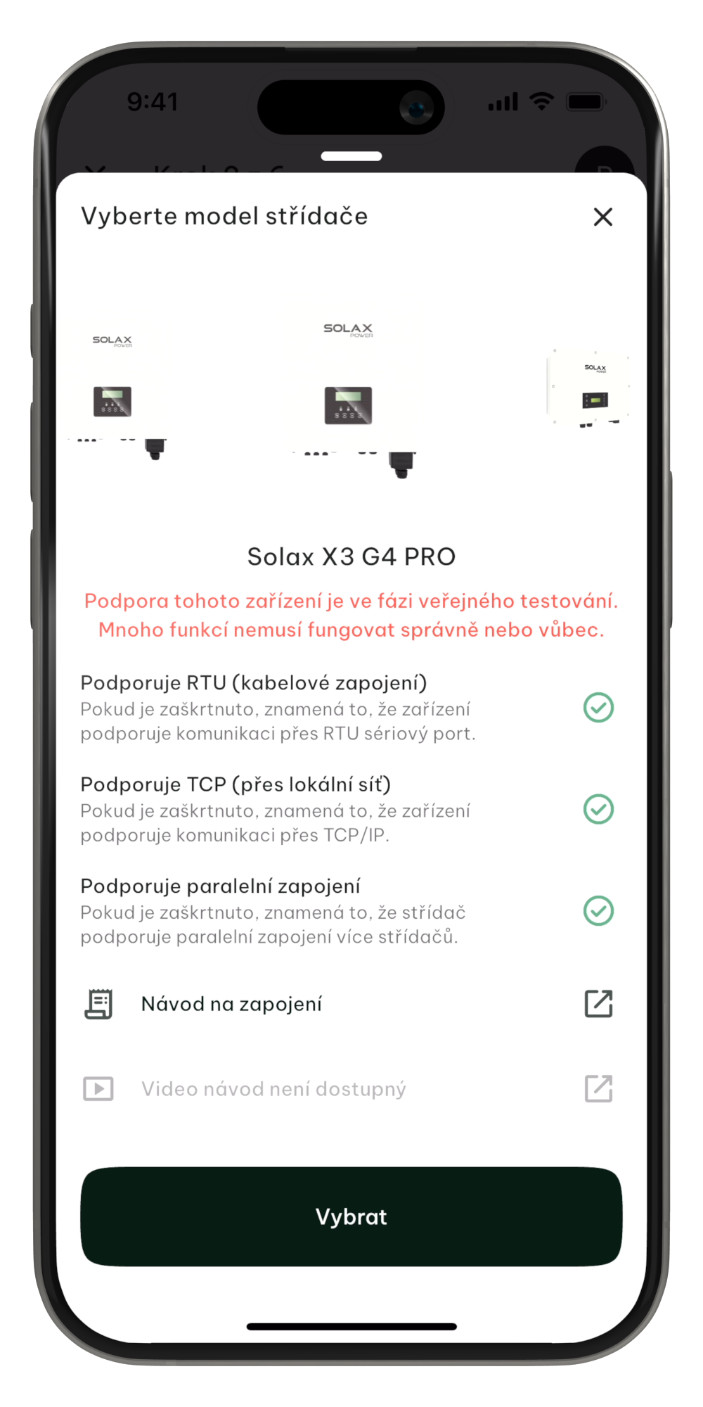 Solax G4 PRO TCP Krok 1