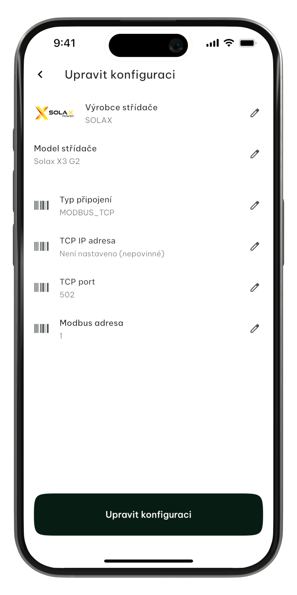 Solax G2 TCP Krok 5