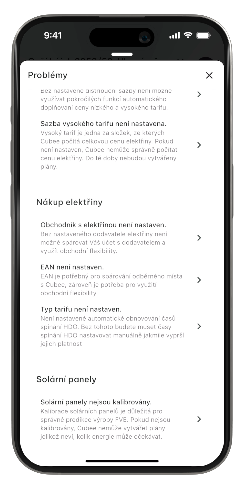 Detail problémů část 2