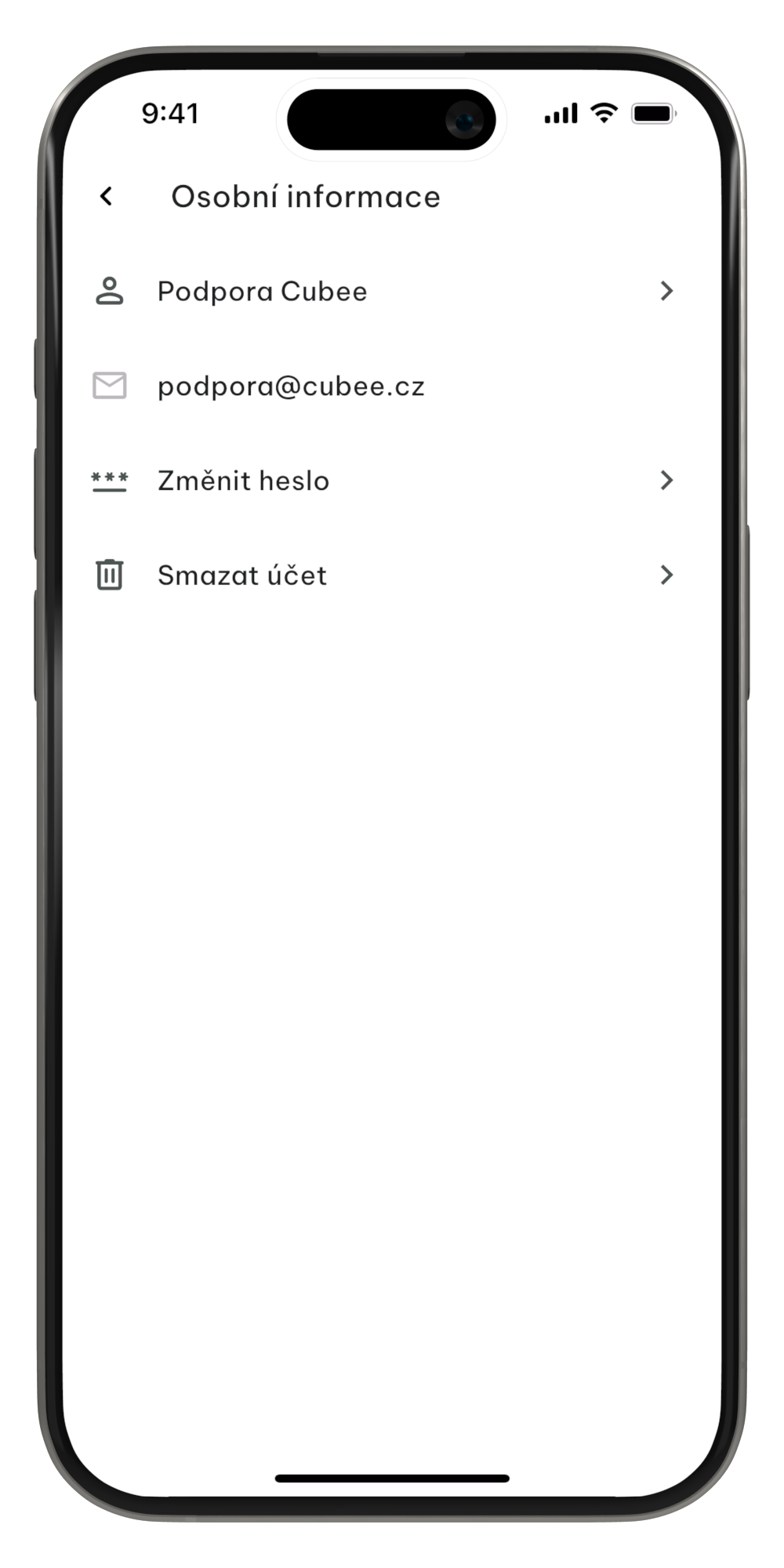Osobní informace