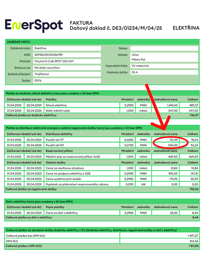 Faktura EnerSpot Vt Nt Pn