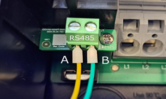 Safecharger komunikace přes rs485
