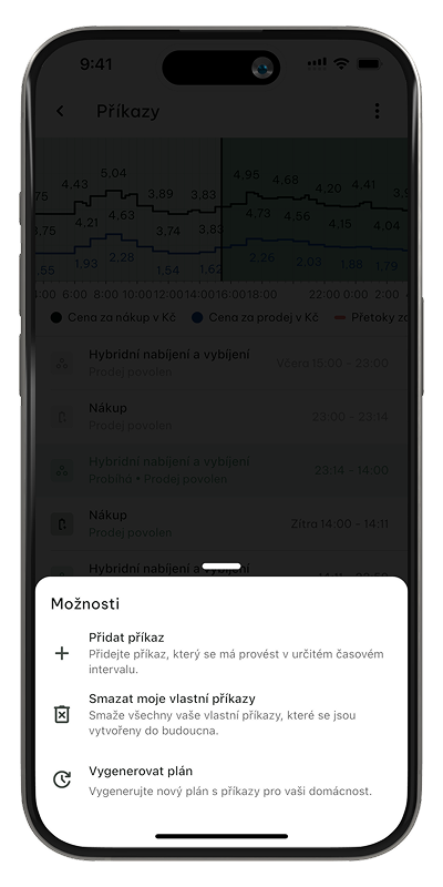 Přidání vlastních příkazů