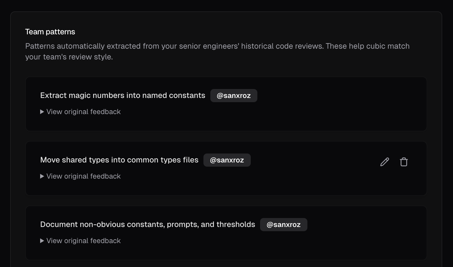 Senior reviewer learnings