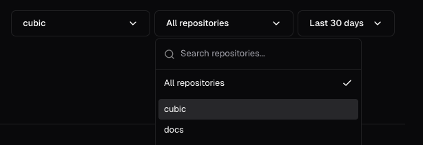Repository filter