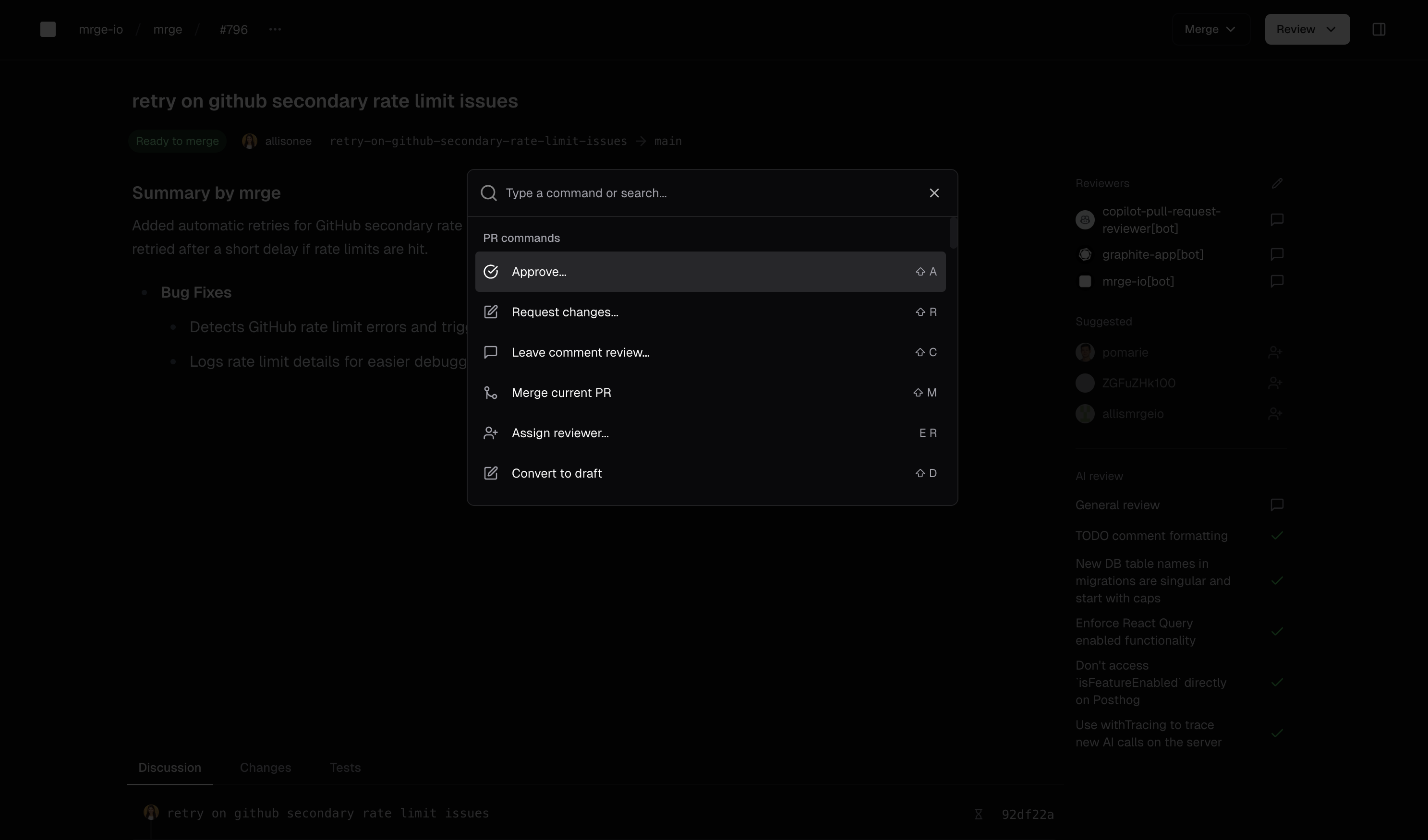 Command bar