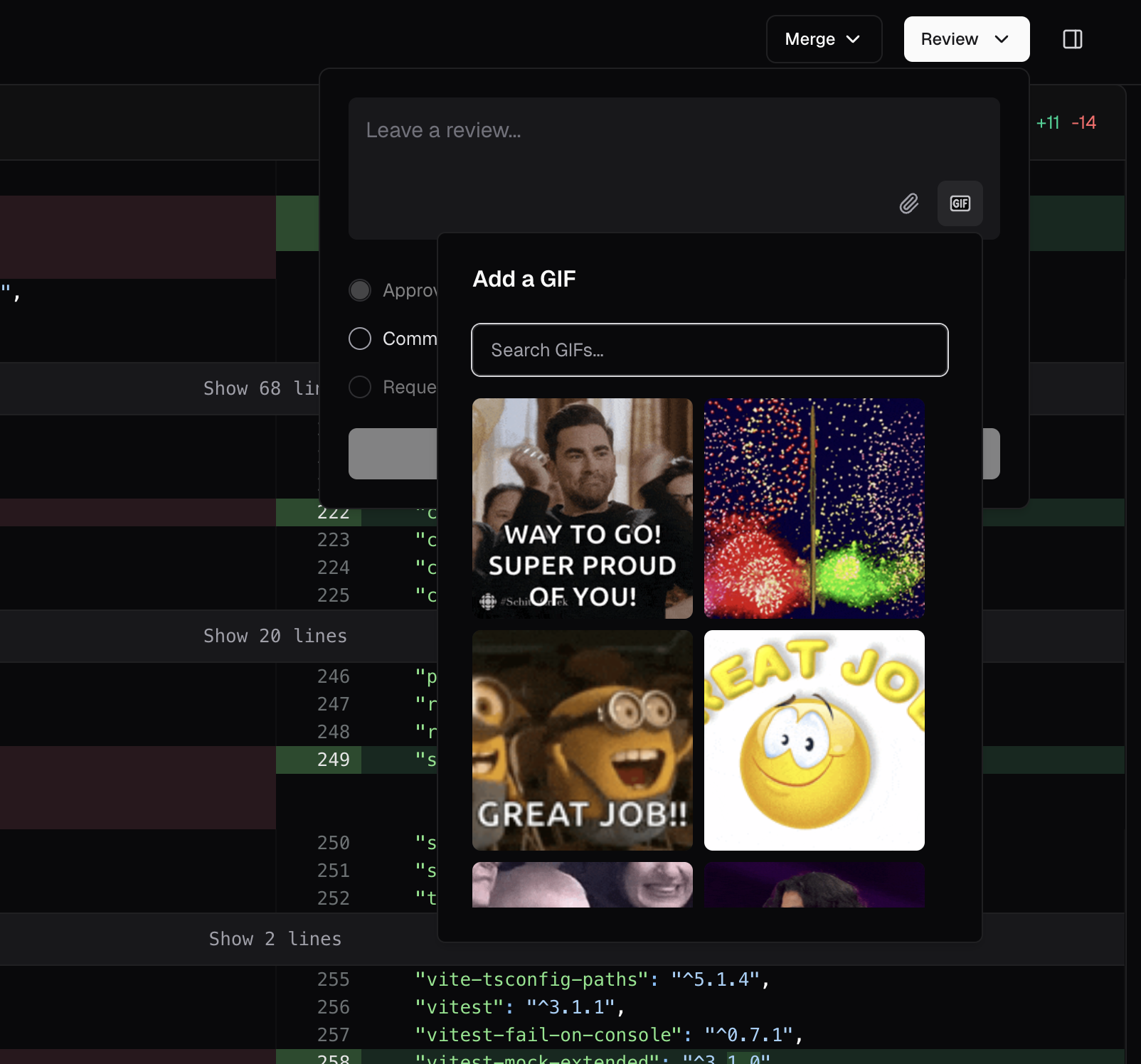 GIF tray