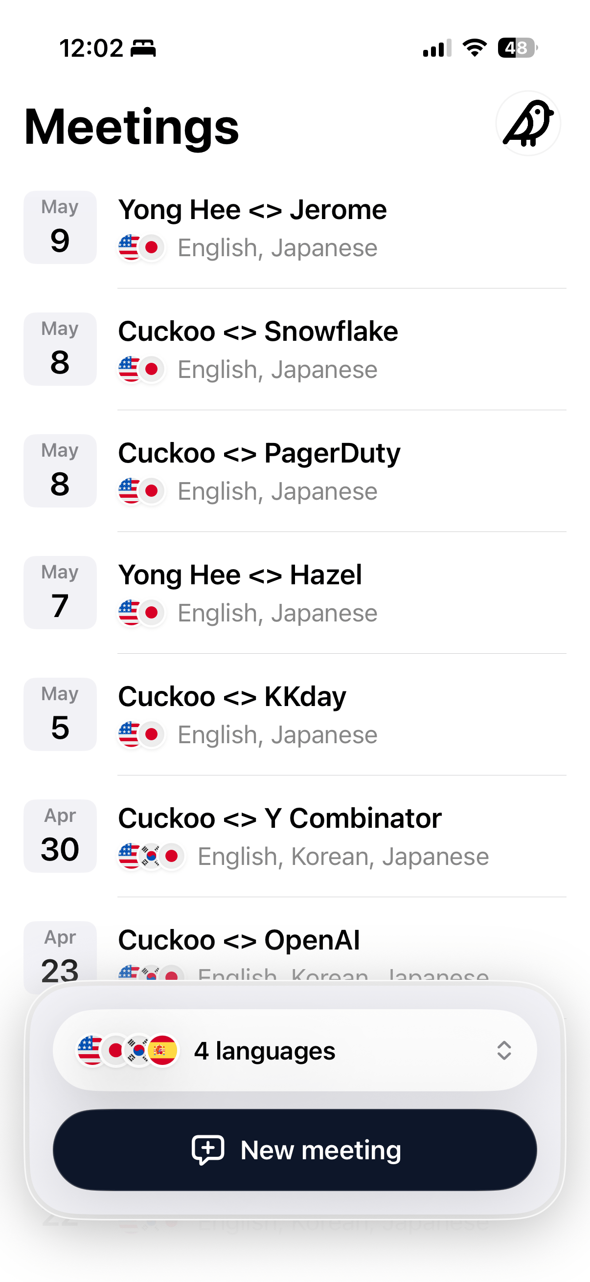 iOS app