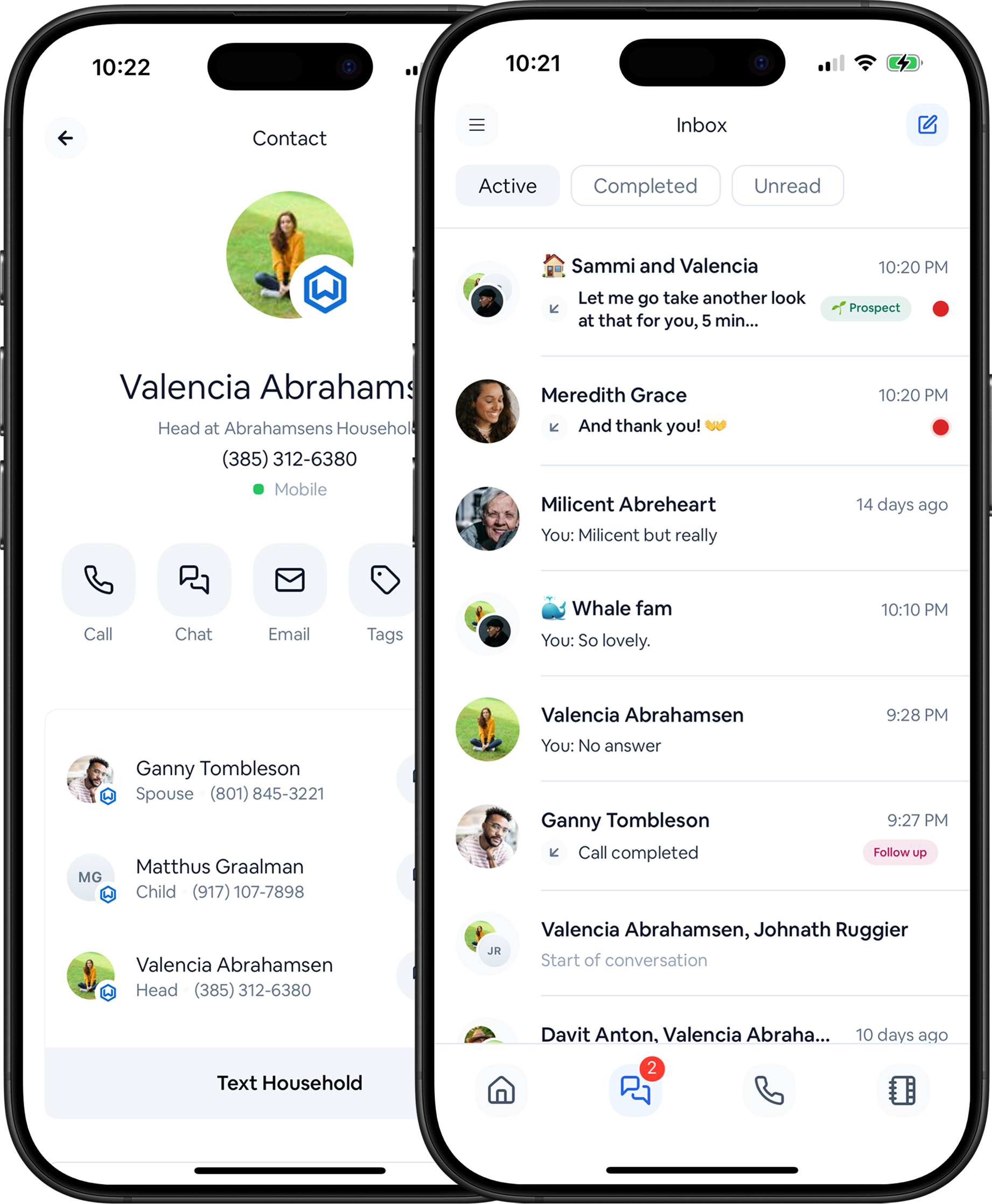 CurrentClient App Interface