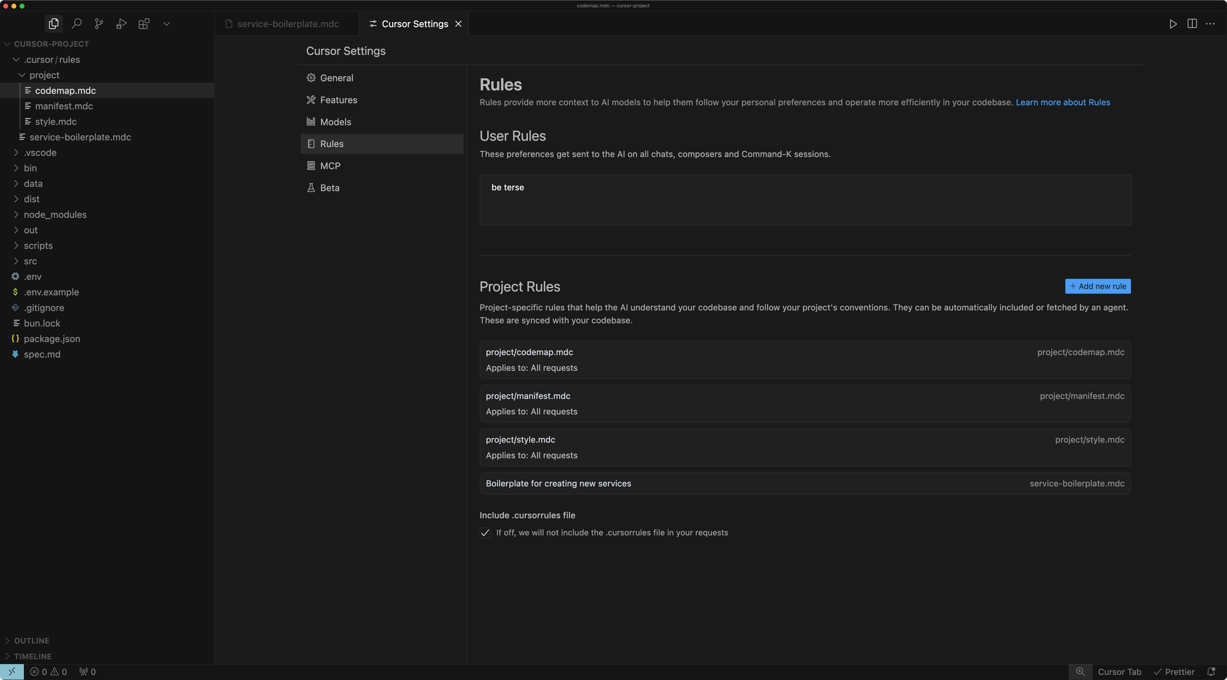 Cursor Rules Cursor rules