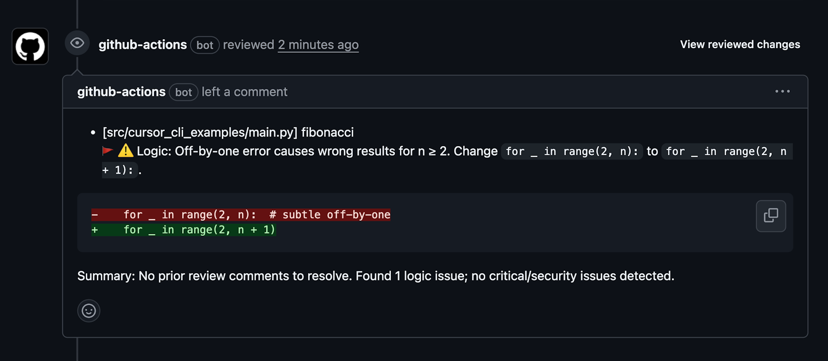 Cursor – Code Review
