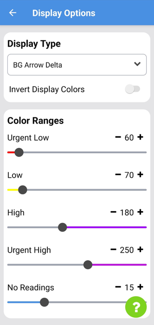 Color range sliders