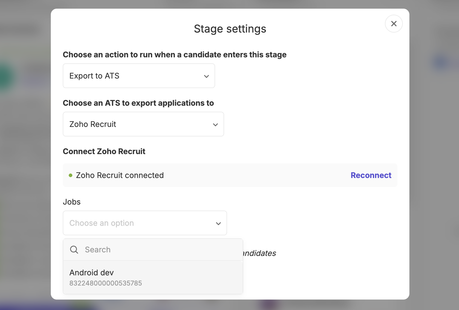 integrate zoho recruit screenshot 8