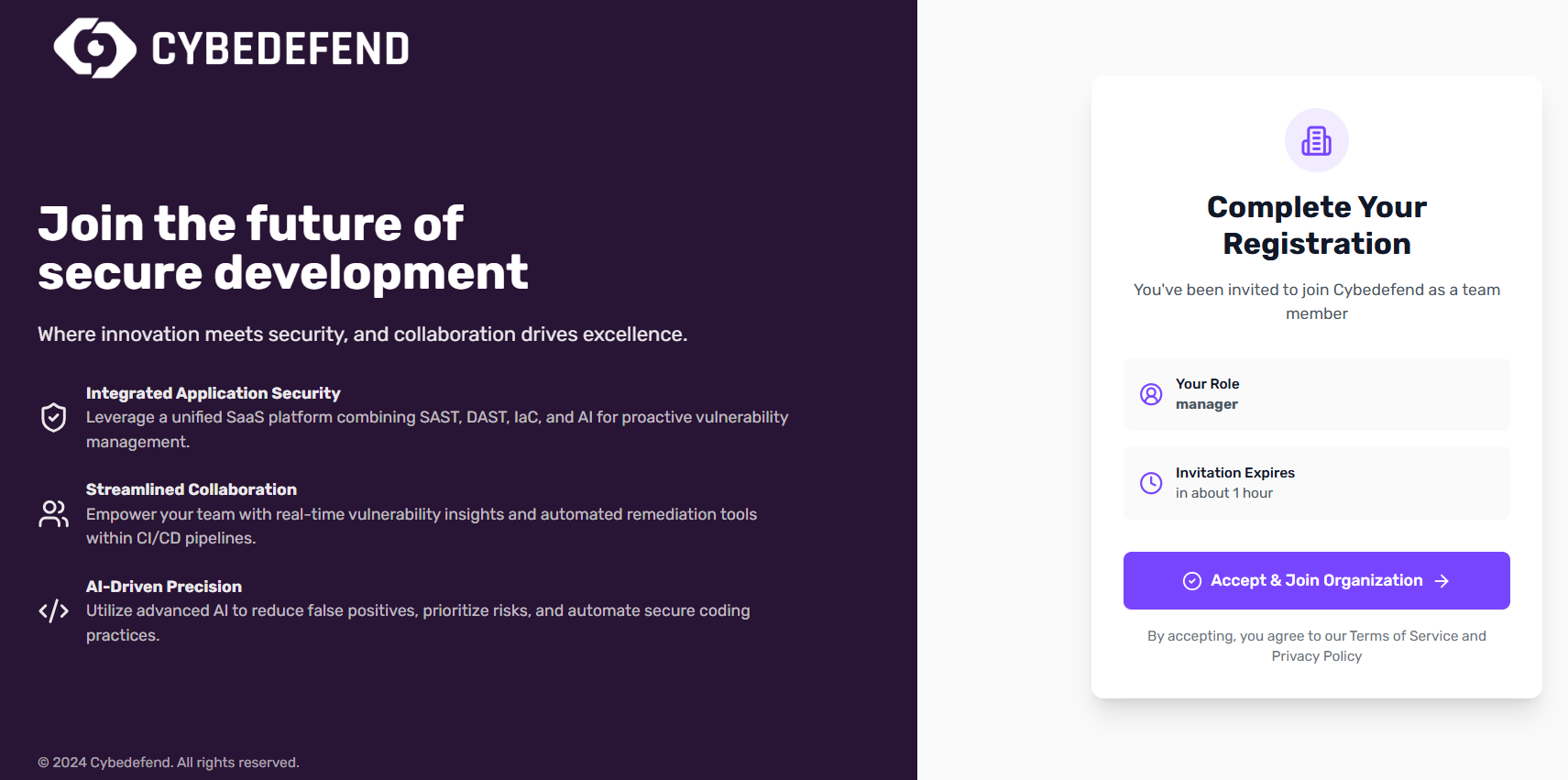 Invitation Landing Page