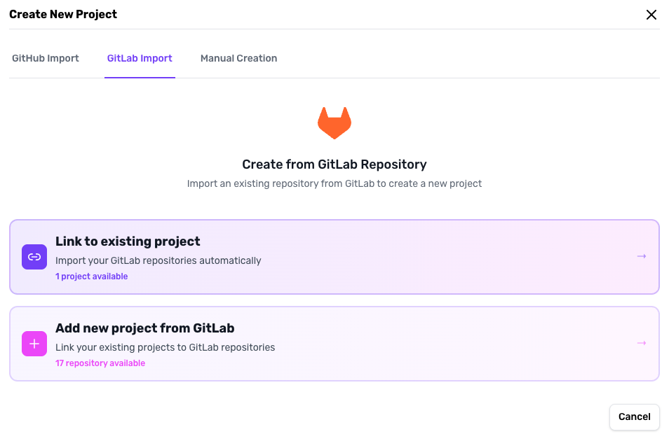 Link GitLab Project
