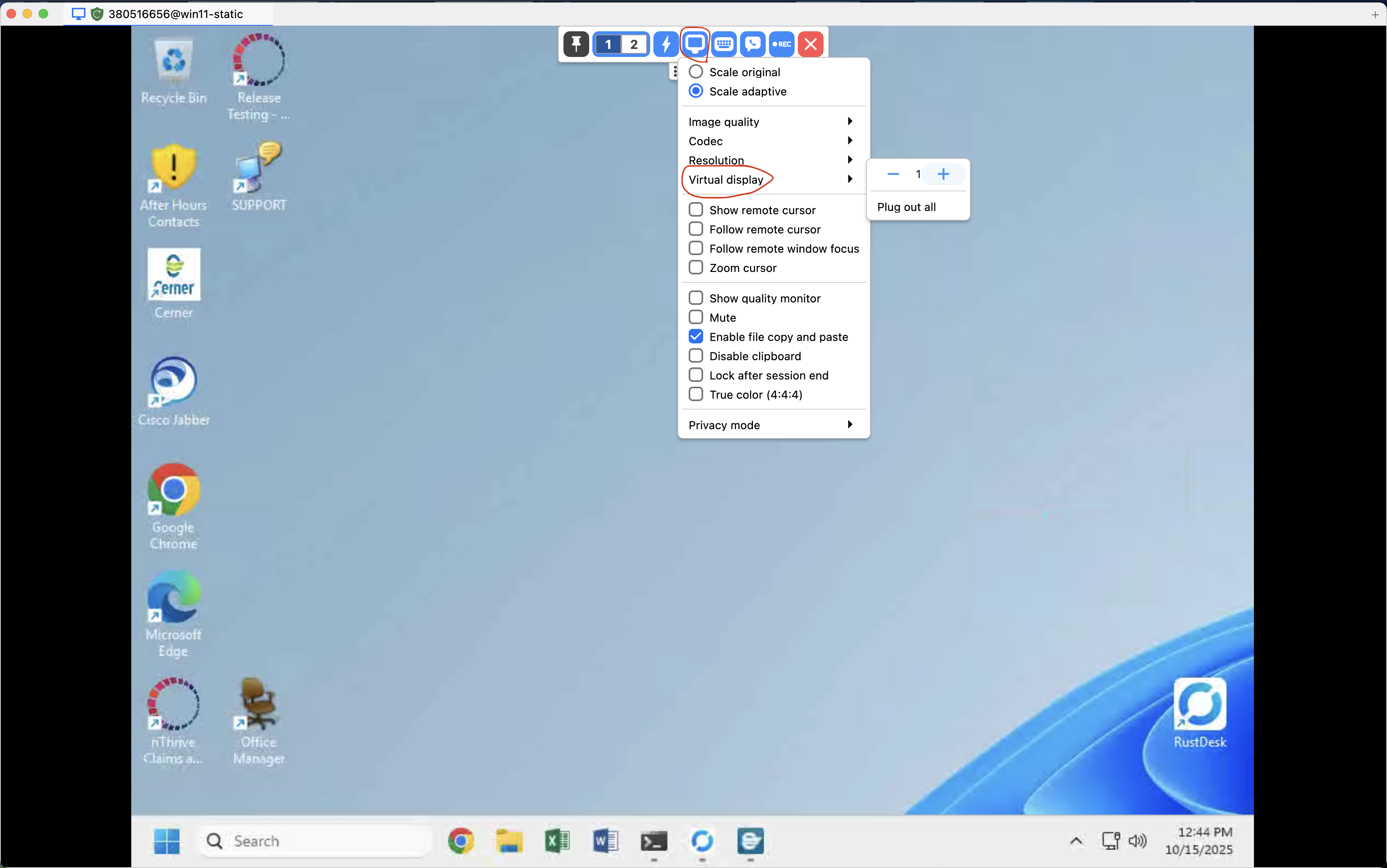 Add RustDesk Virtual Display