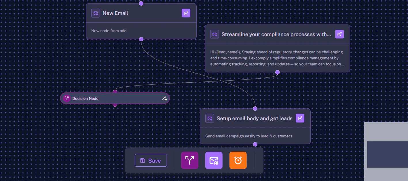 Connecting Nodes Dark