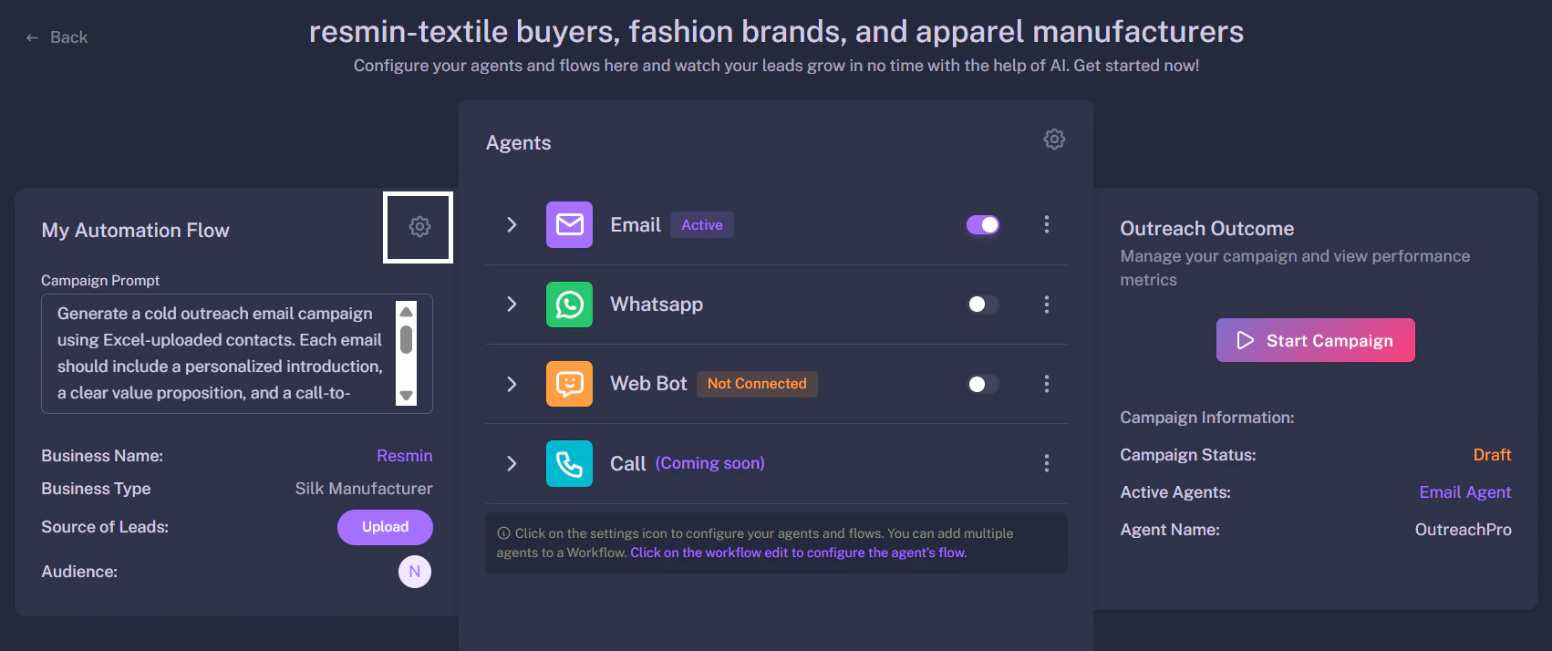 Automation Setup Dark