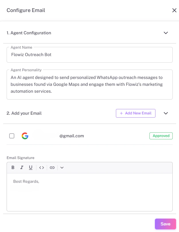 Settings Panel Light