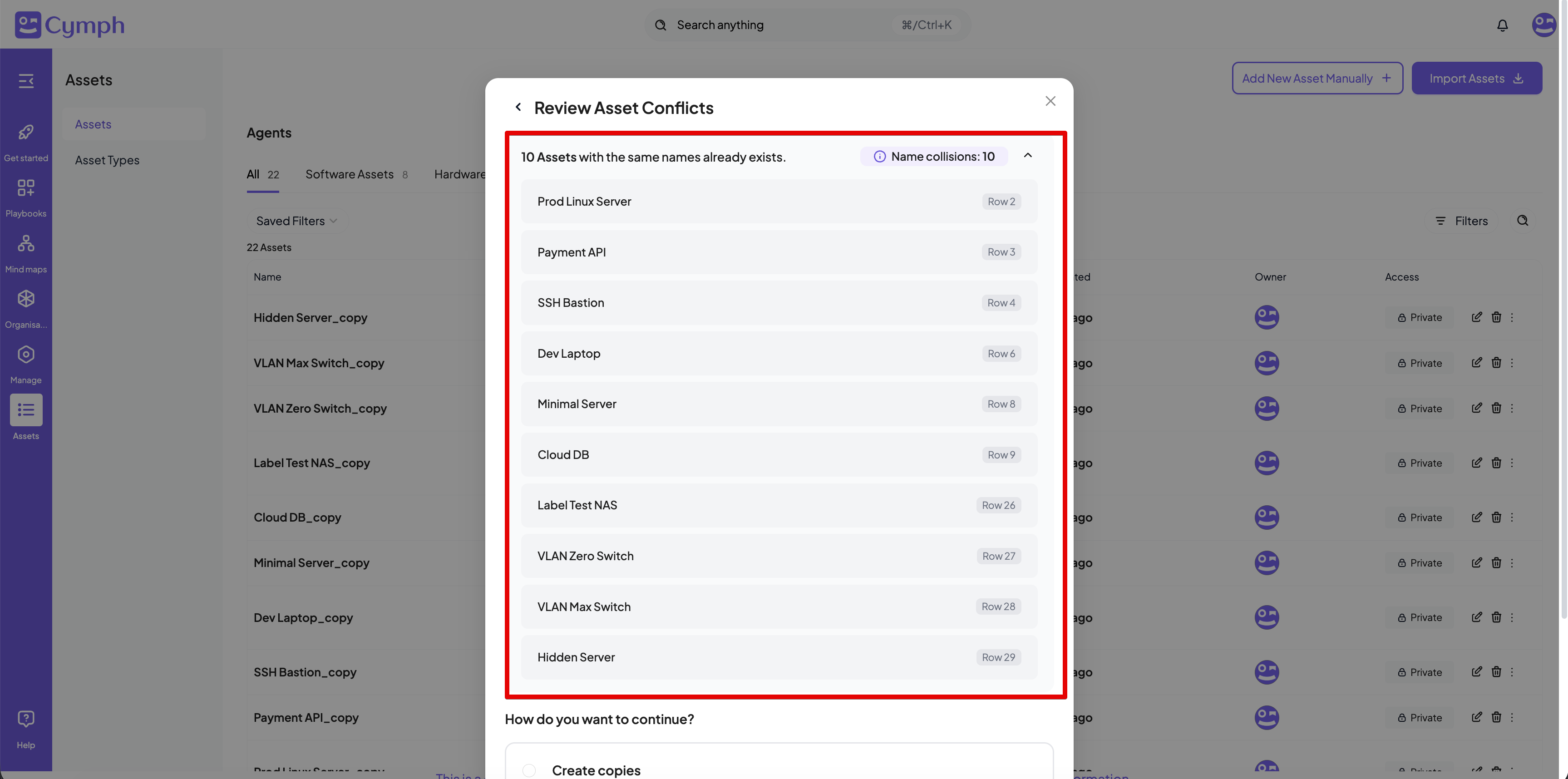 Asset Conflicts Expand