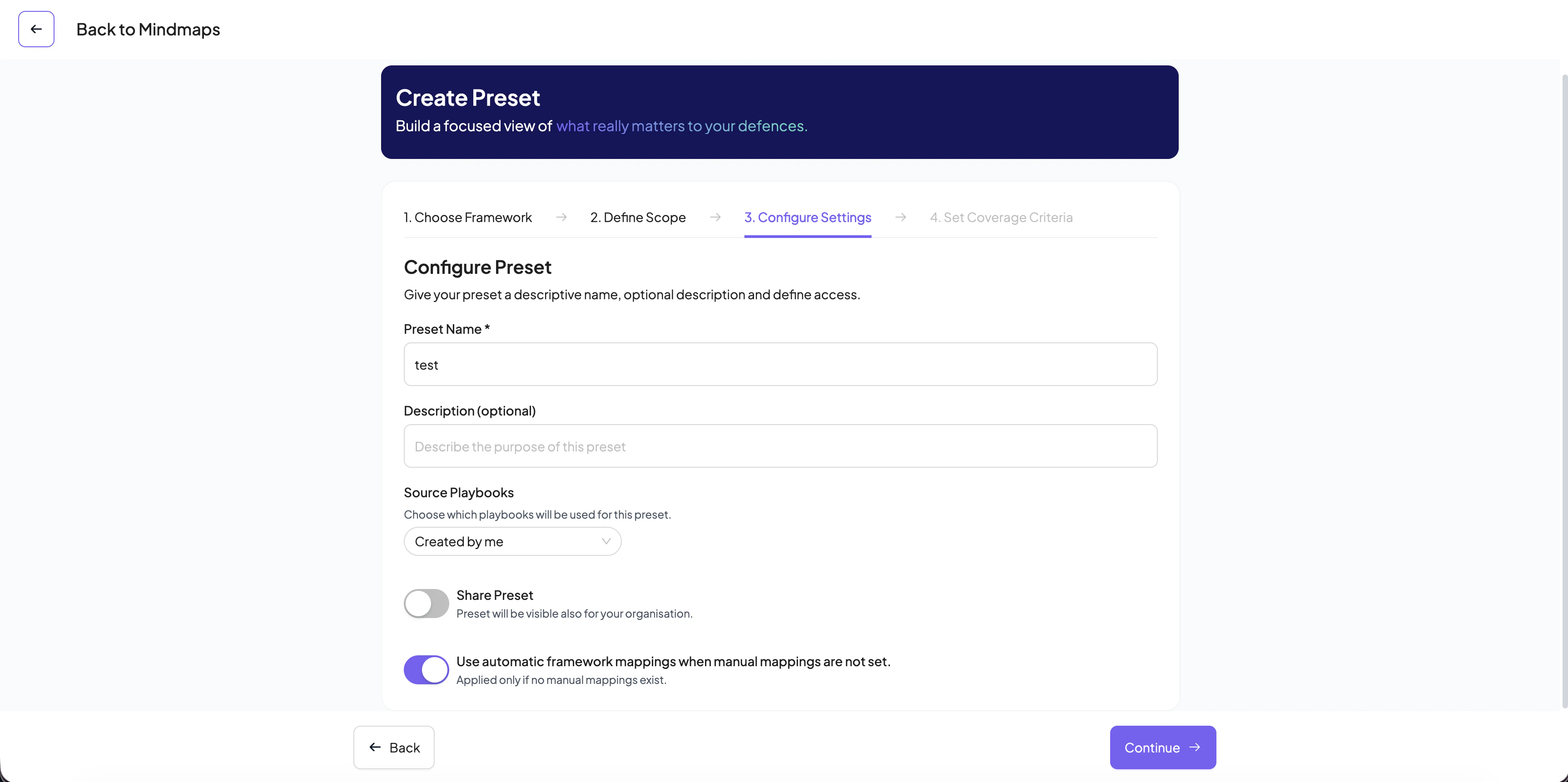 Preset Config