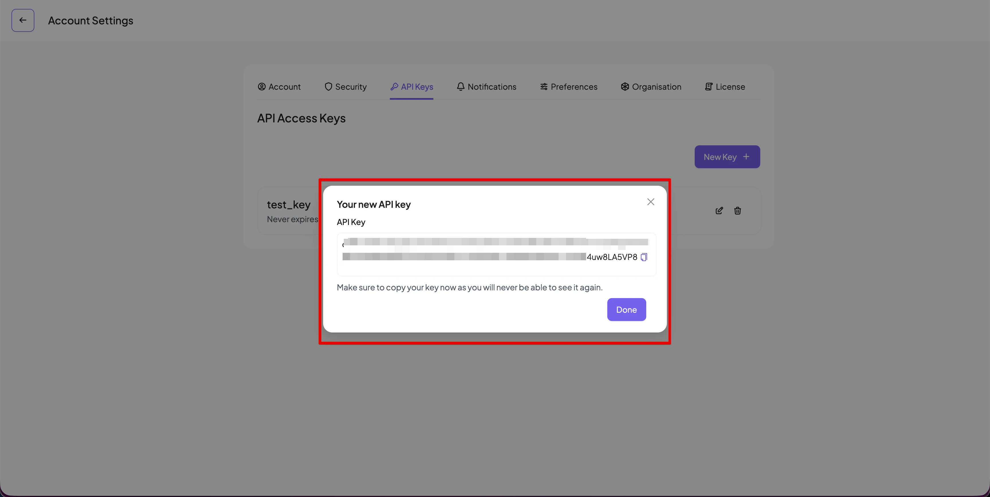 Api Key Copy